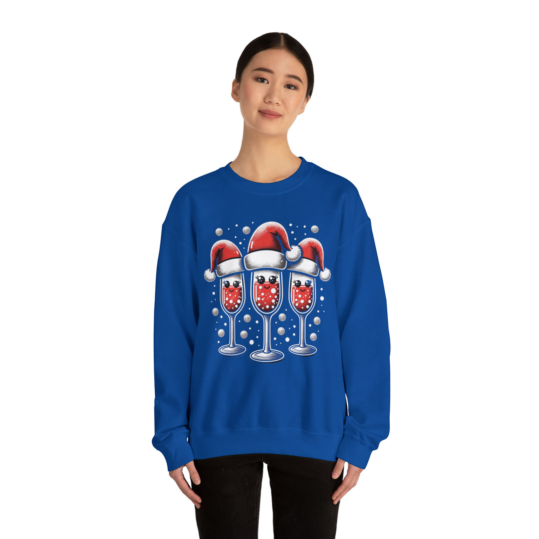 Santa's Toasty Cheers Unisex Sweatshirt - Wave Fusions