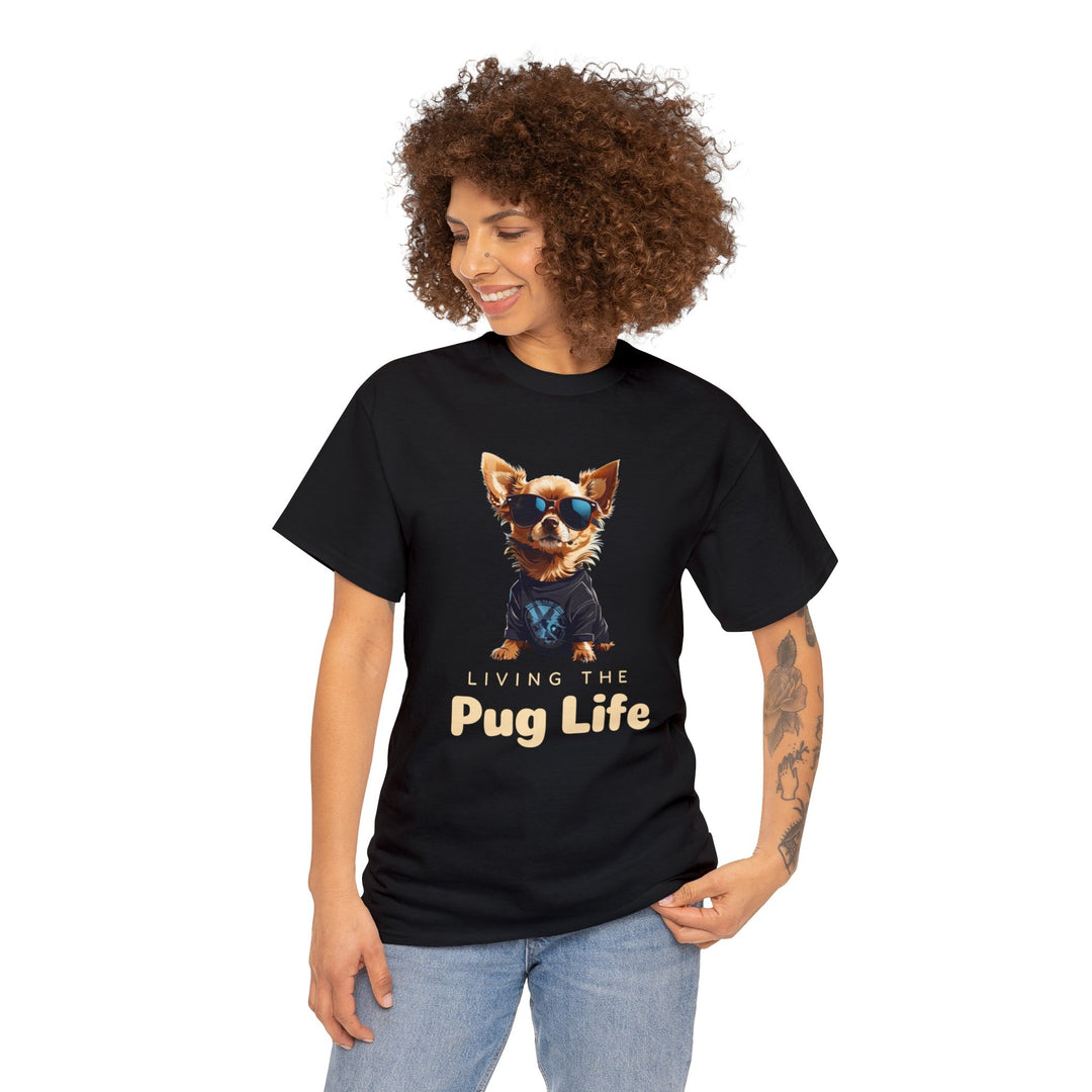 Pug Attitude T-shirt - Living The Pug Life