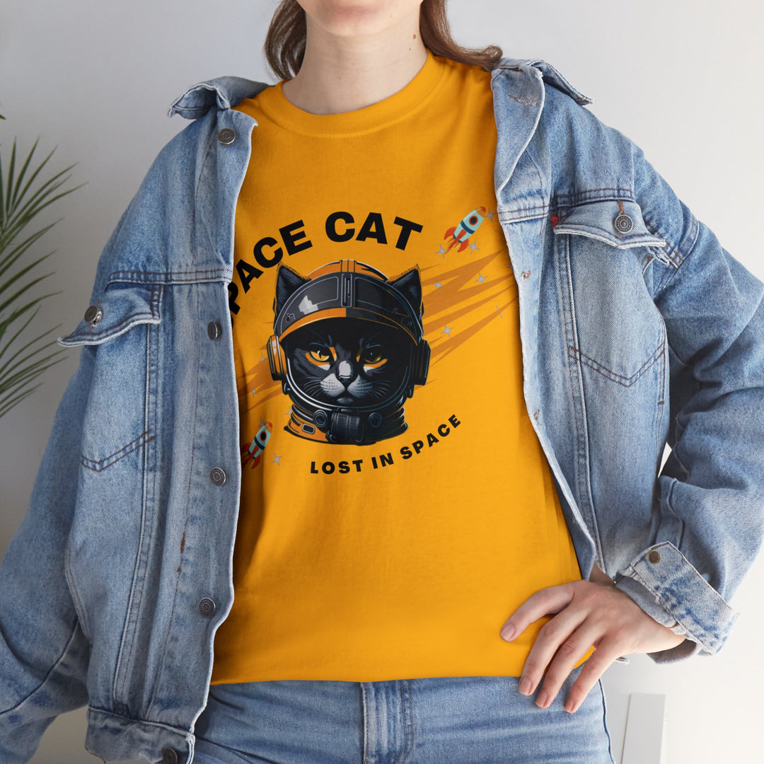 Space Cat Astronaut T-Shirt - Lost In Space