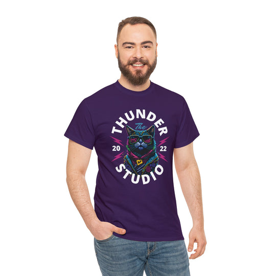 Thunder Studio Cat T-Shirt - DJ Cat Vibe