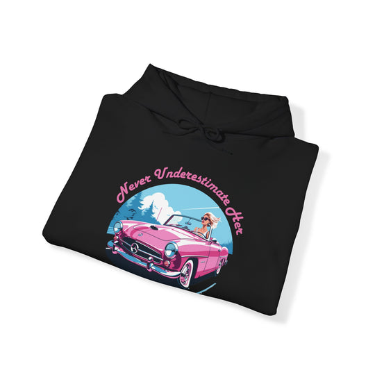 Underestimate Her Not Convertible Hoodie  - Power and Grace Design