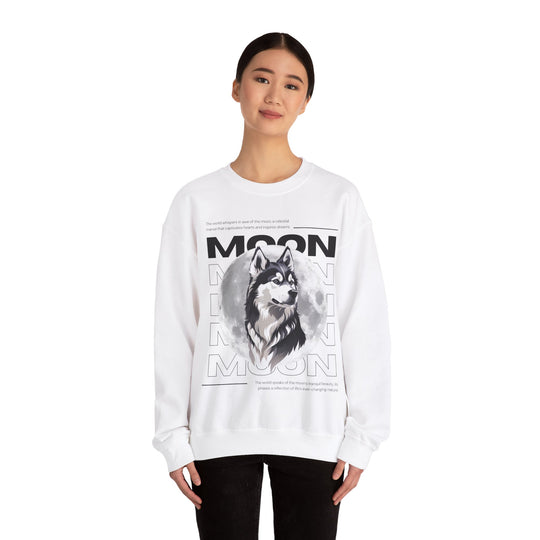 Full Moon Wolf Whisper Sweatshirt - Guiding Light of the Night