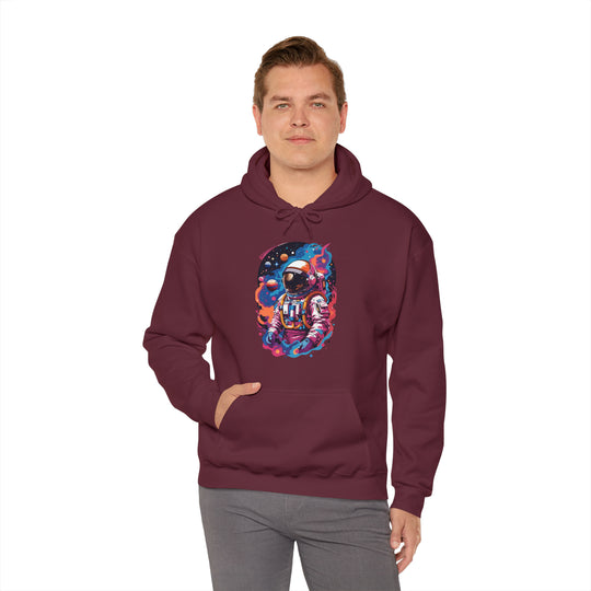 Cosmic Voyager Astronaut Unisex Hoodie - Wave Fusions