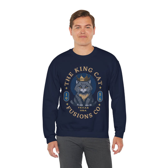 The King Cat Sweatshirt - Royal Feline Series