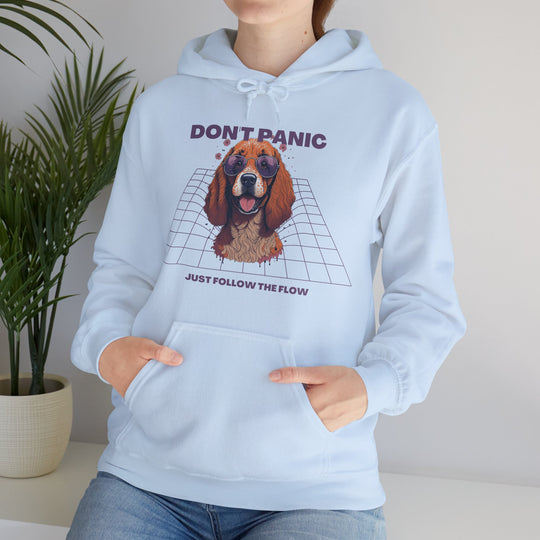 Don't Panic Just Follow The Flow Dog  Hoodie - Chill Wear