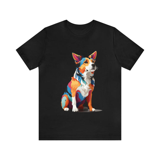 Sitting Dog Graphic Tee - Wave Fusions