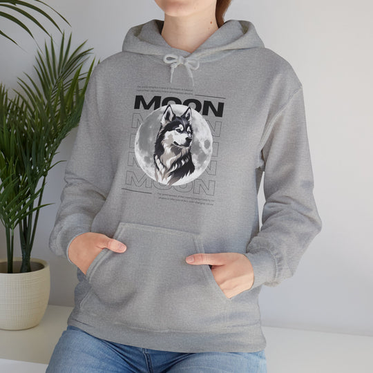 Full Moon Wolf Whisper Hoodie - Guiding Light of the Night