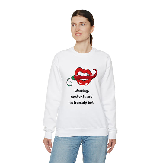 Warning Unisex Heavy Blend™ Crewneck Sweatshirt - Wave Fusions