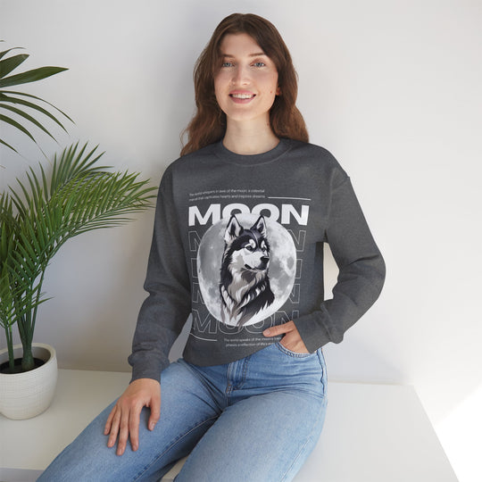 Full Moon Wolf Whisper Sweatshirt - Guiding Light of the Night