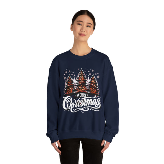 Cheetah Christmas Tree Unisex Sweatshirt - Wave Fusions