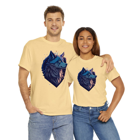 Lone Wolf Majesty T-shirt - Vibrant Wilderness