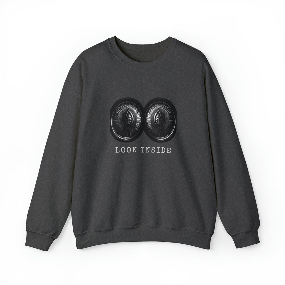 Look Inside Unisex Heavy Blend™ Crewneck Sweatshirt - Wave Fusions