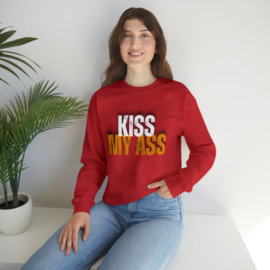 Kiss My Ass Unisex Heavy Blend™ Crewneck Sweatshirt - Wave Fusions