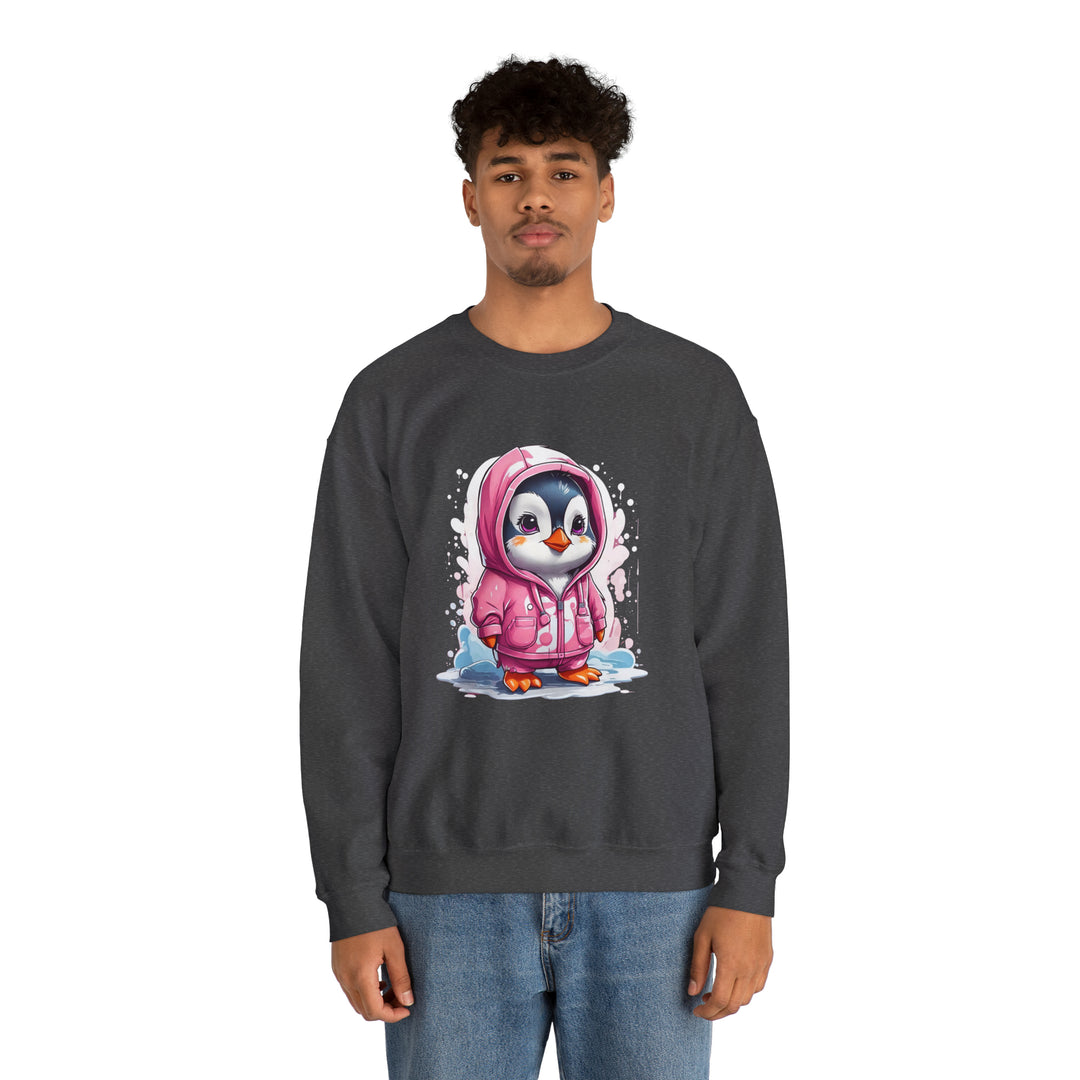 Penguin Unisex Heavy Blend™ Crewneck Sweatshirt - Wave Fusions