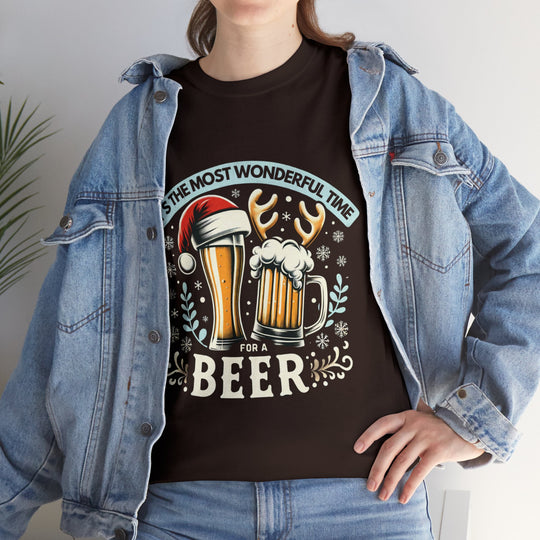 Wonderful Time For A Beer Unisex T Shirt - Wave Fusions