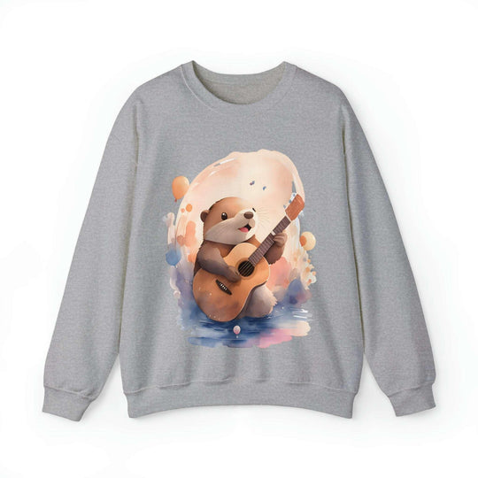 Hamster with Guitar Heavy Blend™ Crewneck Sweatshirt