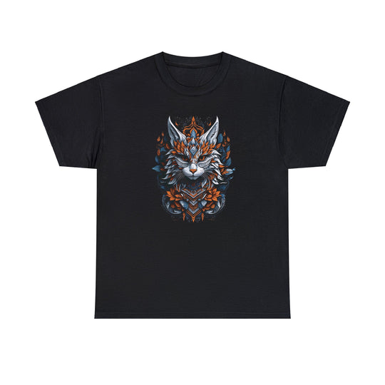 Tribal Majesty Cat Spirit T-shirt - Ancient Spirit Series