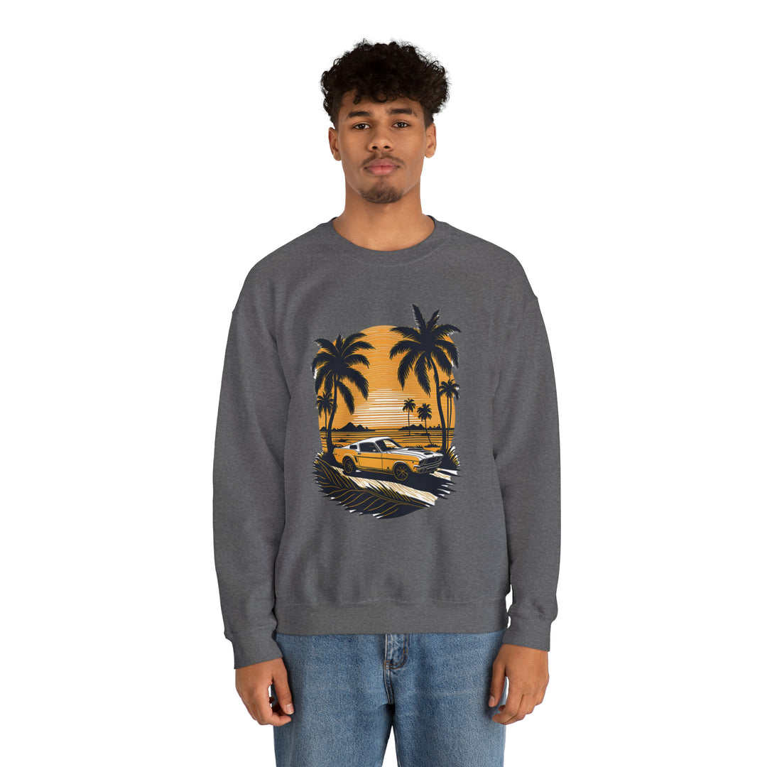 Vintage Car Unisex Heavy Blend Crewneck Sweatshirt - Wave Fusions