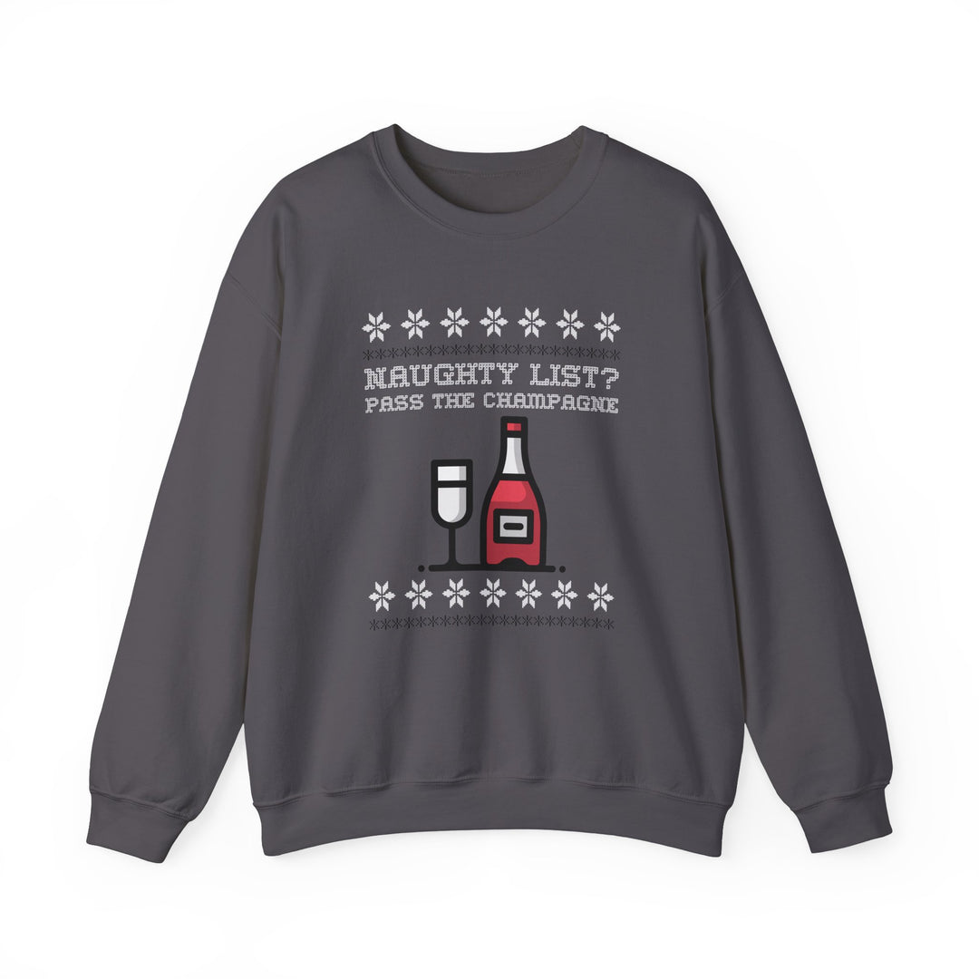 Naughty Champagne Holiday Sweatshirt