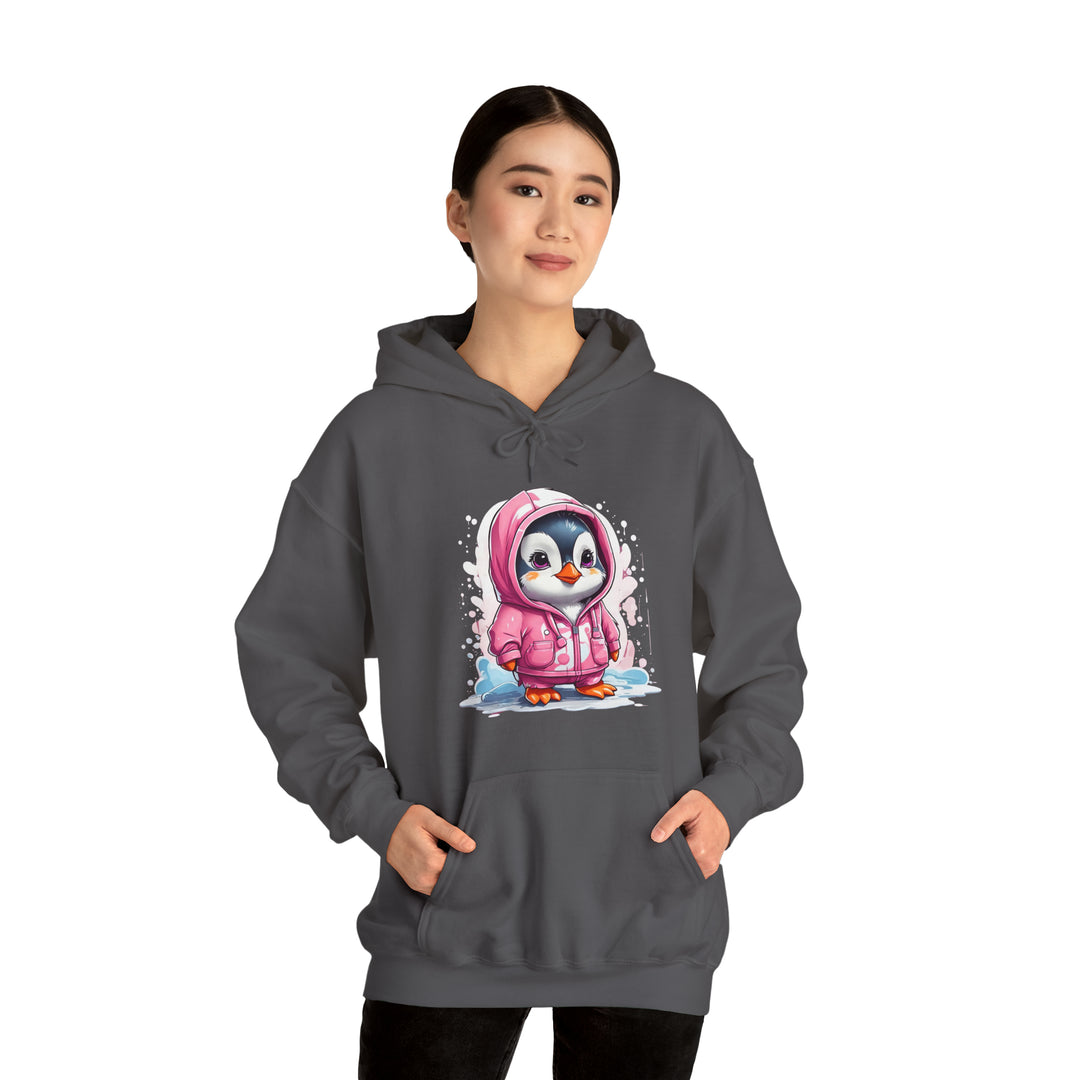 Penguin Unisex Heavy Blend™ Hooded Sweatshirt - Wave Fusions