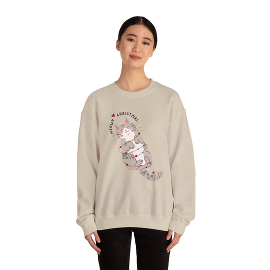 Meowy Christmas Unisex Sweatshirt - Wave Fusions