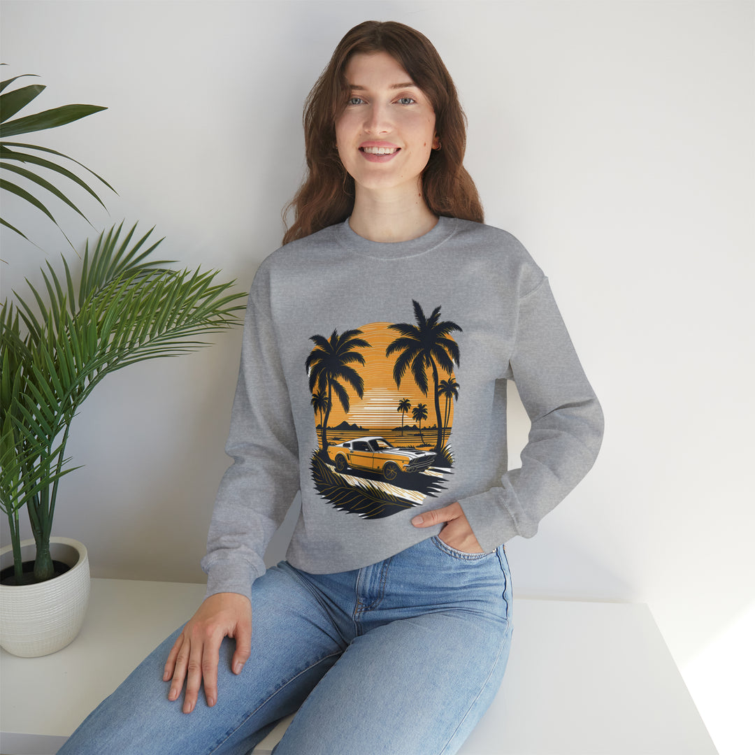 Vintage Car Unisex Heavy Blend Crewneck Sweatshirt - Wave Fusions