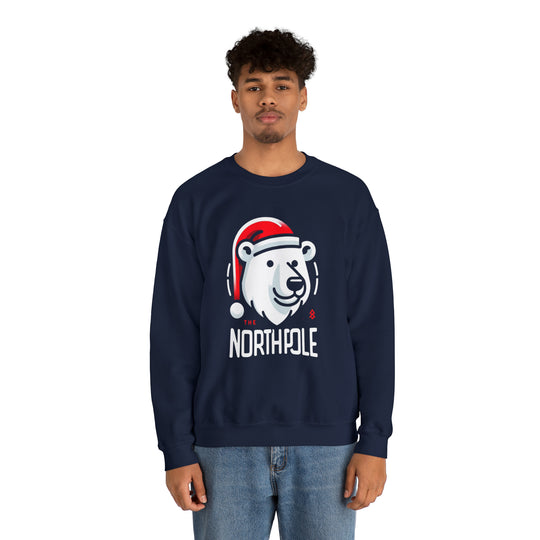 North Pole Bear Christmas Unisex Sweatshirt - Wave Fusions