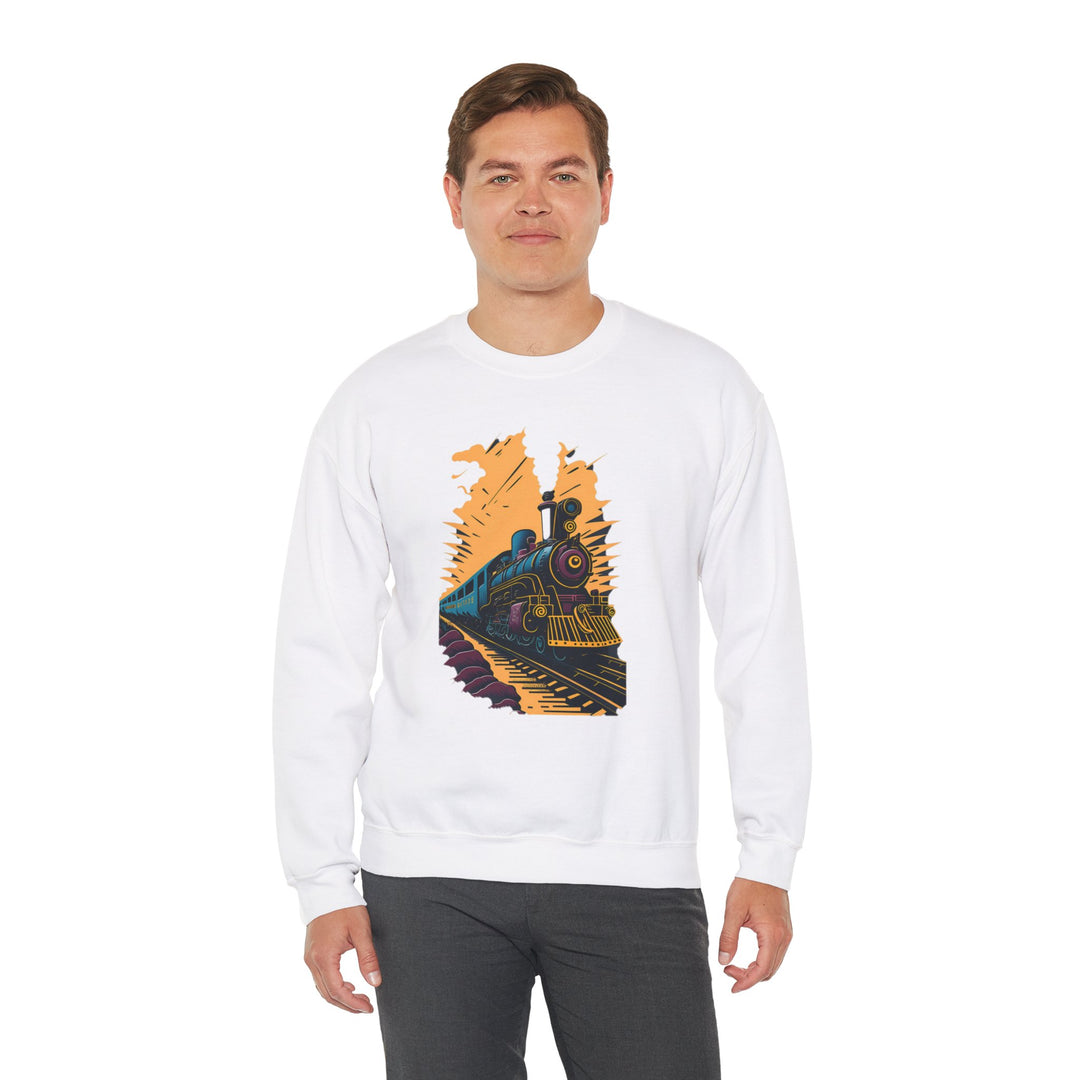 Vintage Train Railroad Journey Sweatshirt - Journey Through Time