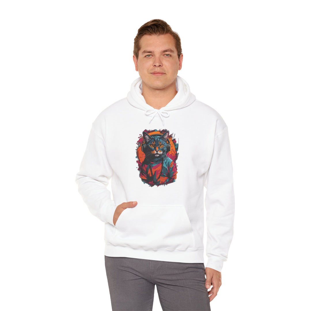 Rhythm and Purr Cat Hoodie - Tune In Style