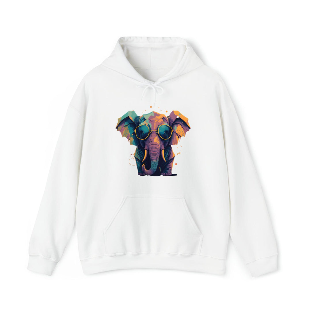 Chill Elephant Hooded Sweatshirt - Wave Fusions