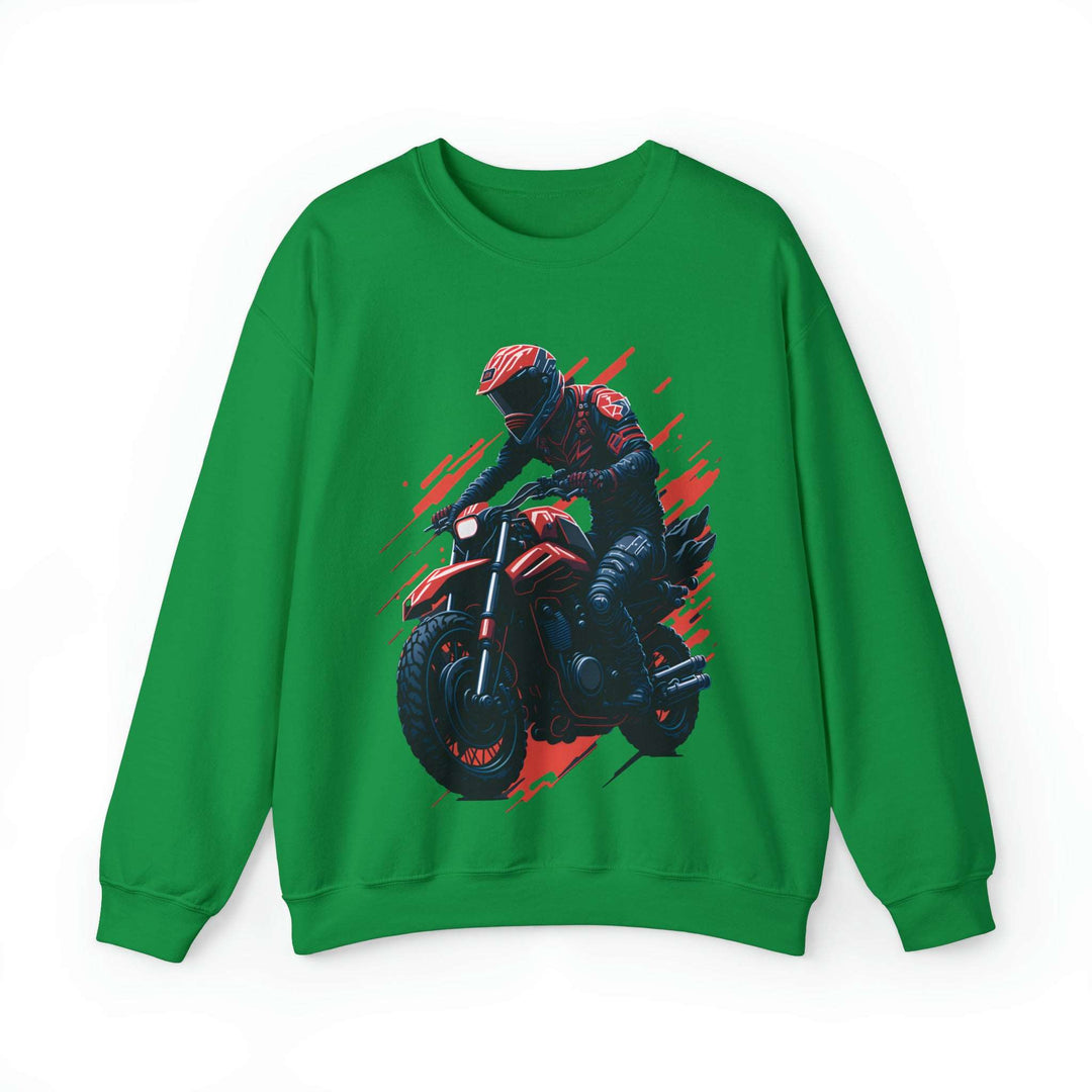 Biker Unisex Heavy Blend Crewneck Sweatshirt