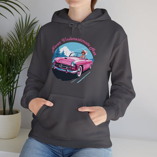 Underestimate Her Not Convertible Hoodie  - Power and Grace Design