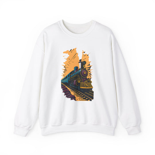 Vintage Train Railroad Journey Sweatshirt - Journey Through Time