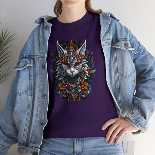 Tribal Majesty Cat Spirit T-shirt - Ancient Spirit Series