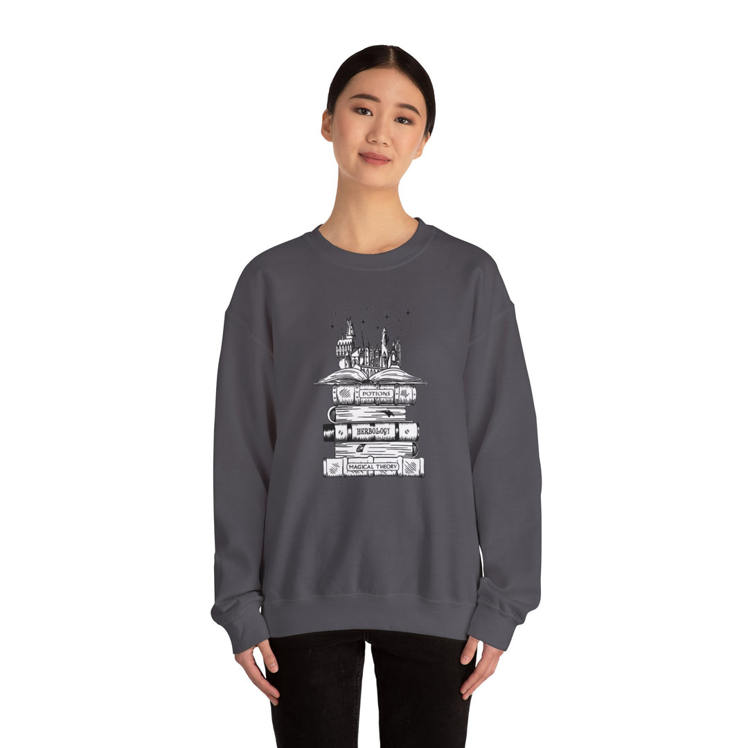 Enchanted Books Sweatshirt - Magical Theory & Wizarding Charm