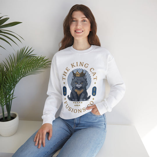 The King Cat Sweatshirt - Royal Feline Series