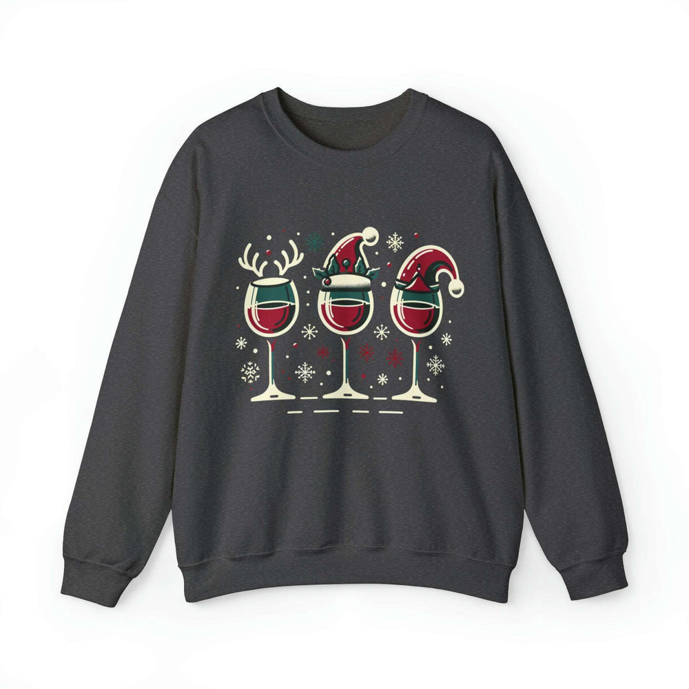 Holiday Cheer Wine Glasses Unisex Sweatshirt