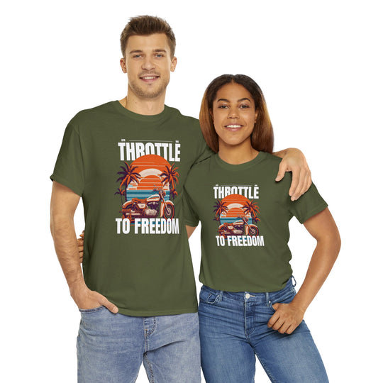 Throttle To Freedom Unisex T Shirt - Wave Fusions