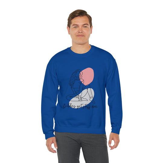 Line Art Unisex Heavy Blend™ Crewneck Sweatshirt - Wave Fusions