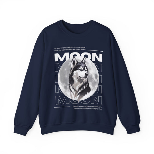 Full Moon Wolf Whisper Sweatshirt - Guiding Light of the Night