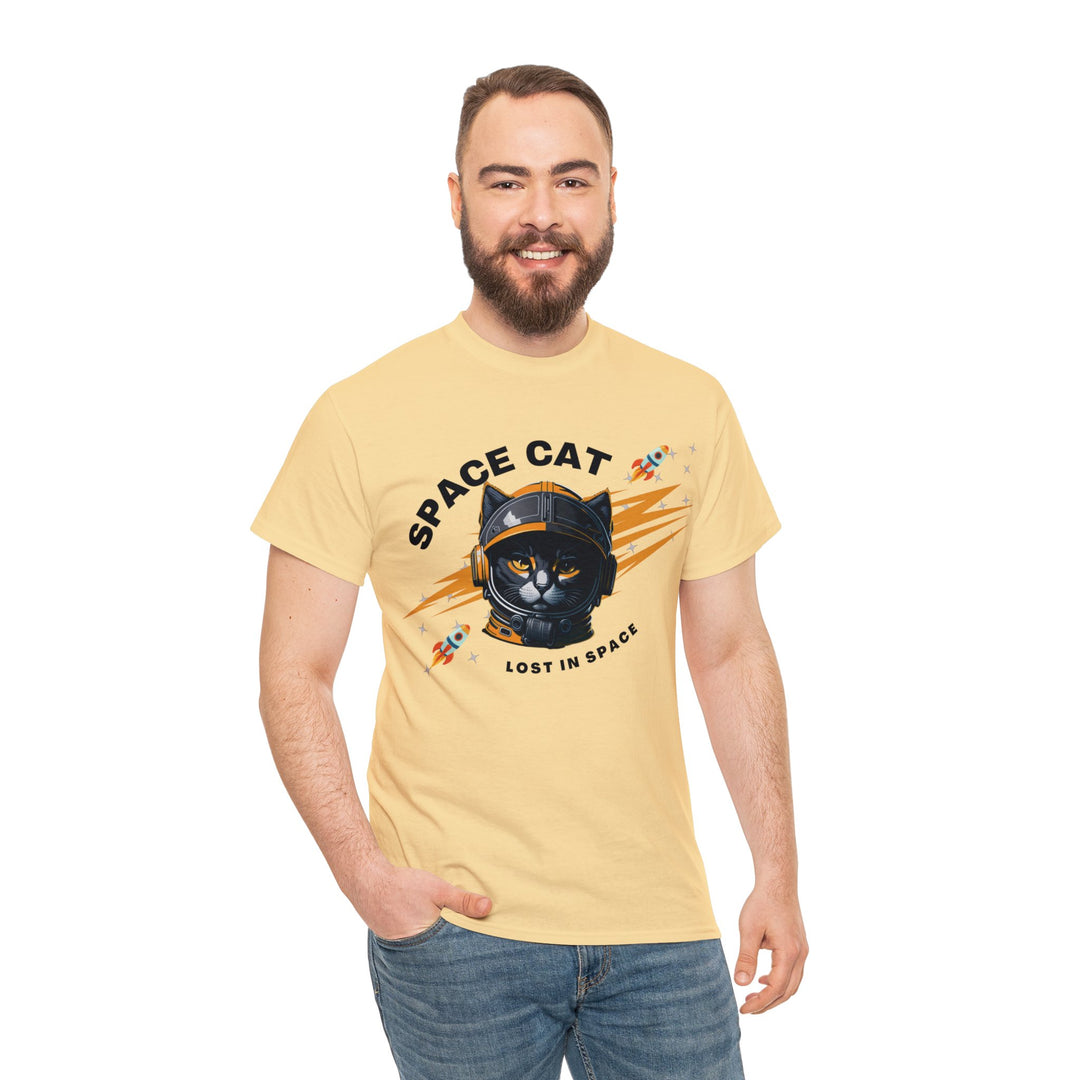 Space Cat Astronaut T-Shirt - Lost In Space