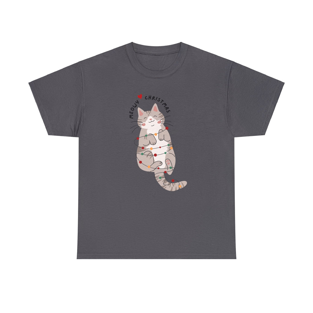 Meowy Christmas Unisex T Shirt - Wave Fusions