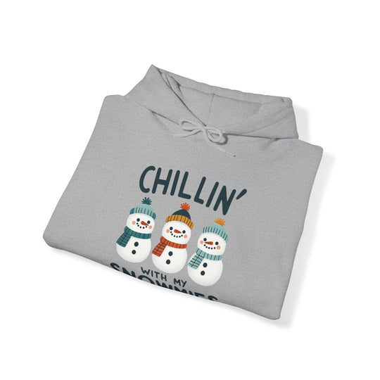 Chillin' Snowmies Unisex Hoodie - Wave Fusions