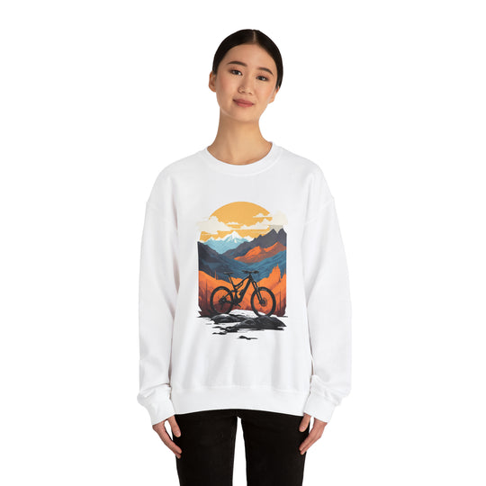 Mountain Bike Unisex Sweatshirt - Wave Fusions