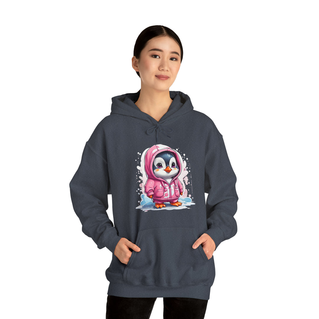 Penguin Unisex Heavy Blend™ Hooded Sweatshirt - Wave Fusions