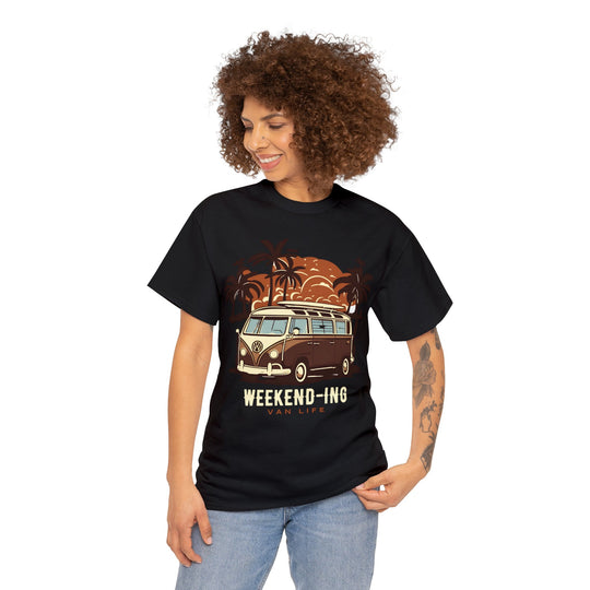 Weekend-ing Adventure Van Life T-Shirt - Escape in Style