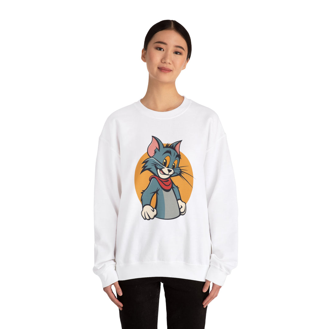 Tom Cat Grin Sweatshirt -  Joyful Jumper