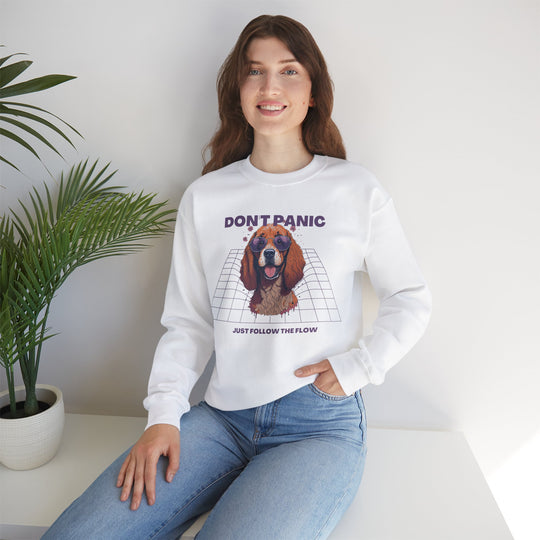 Don't Panic Just Follow The Flow Dog Sweatshirt - Chill Wear