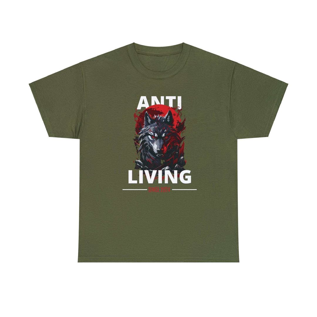 Anti-Living Wolf T-shirt - Dark Rebel Attire