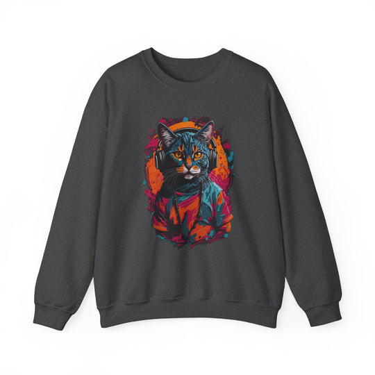 Rhythm and Purr Cat Sweatshirt - Tune In Style